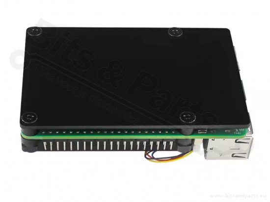 Case Raspberry Pi 5 Aluminum Black